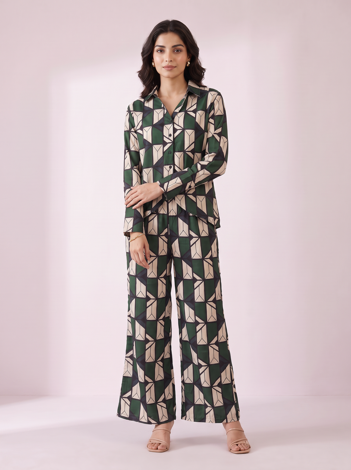 The Mosaic Prism Satin Co-ord Set