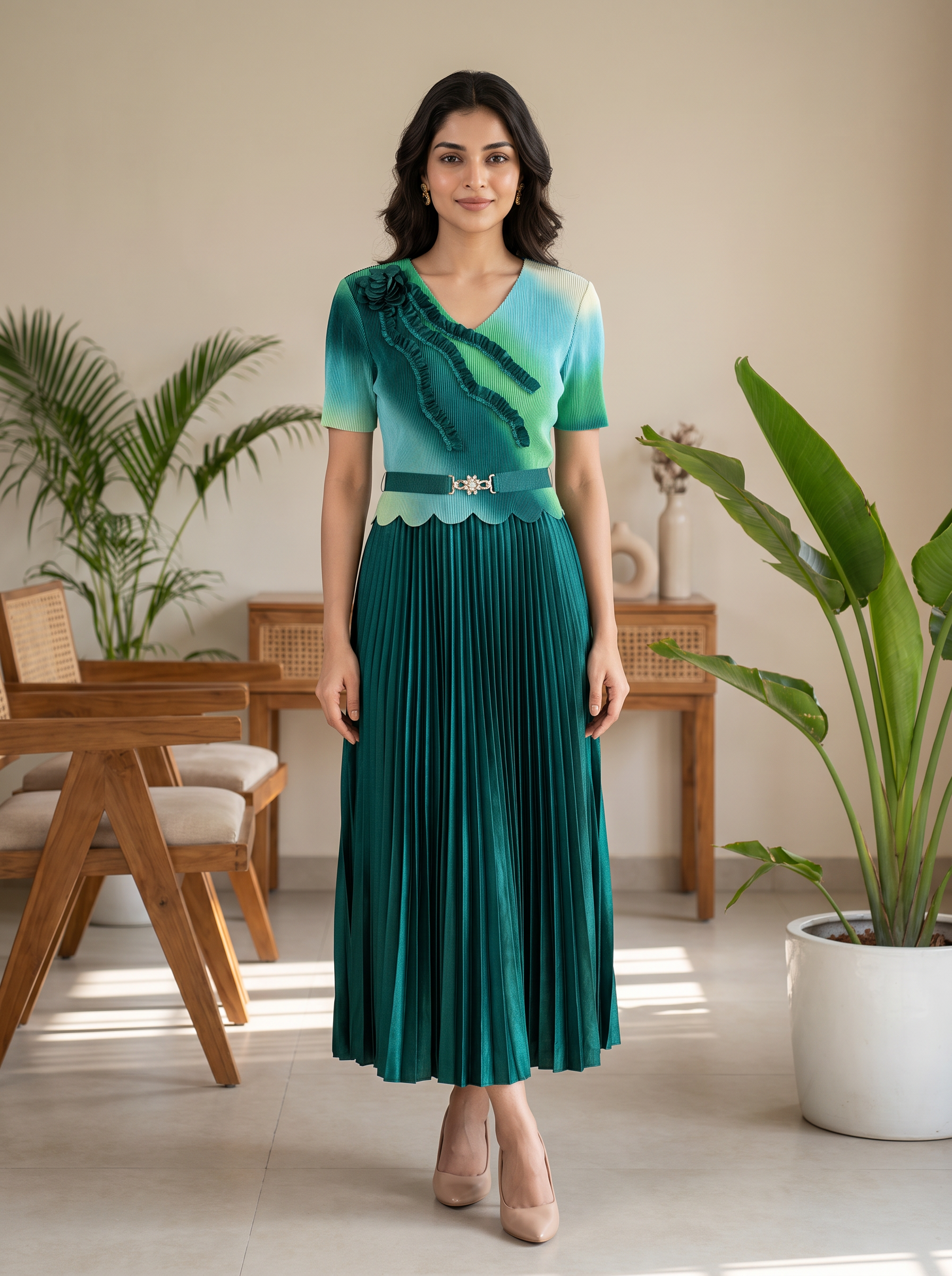 Summer Pleated Dress