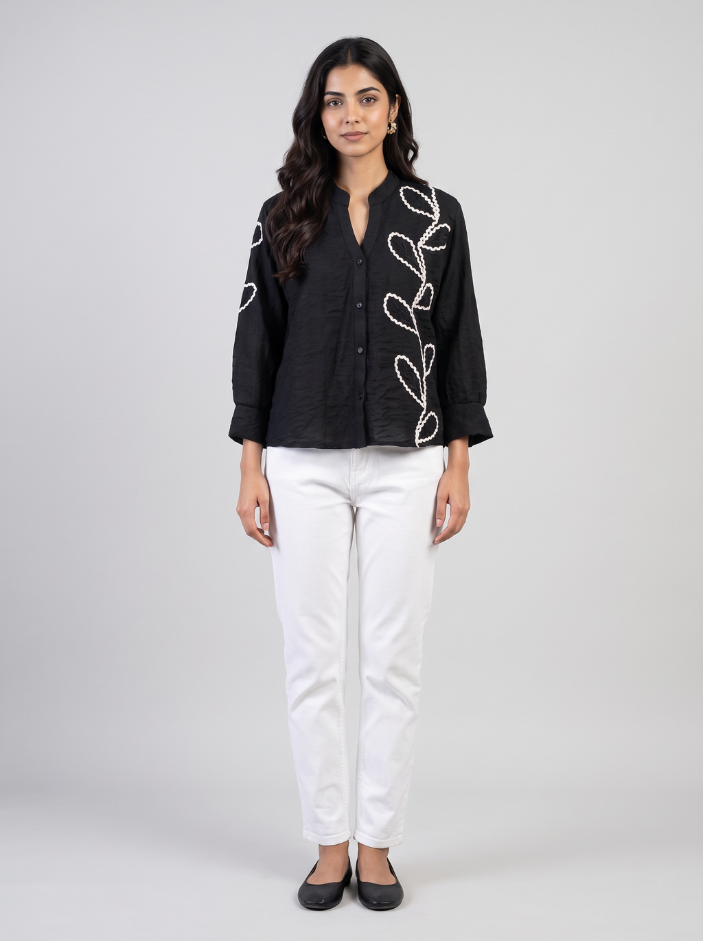 Embroidered Mandari shirt