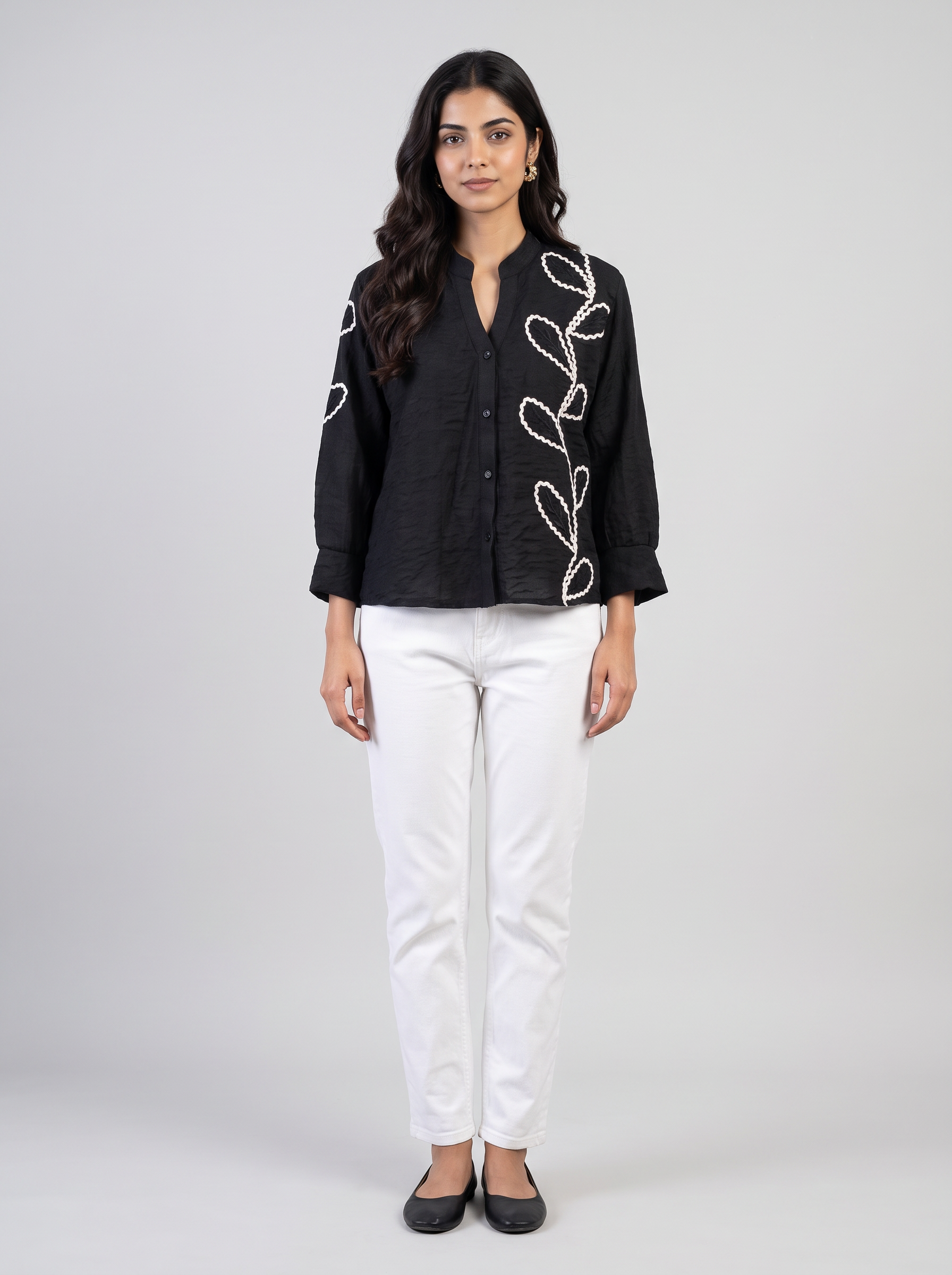 Embroidered Mandari shirt