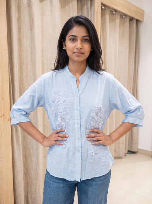 Aimee Blue Top