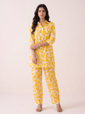 Marigold Swirl Abstract Printed Co-Ord Set