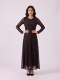 Shimmer Pleated Maxi Dress