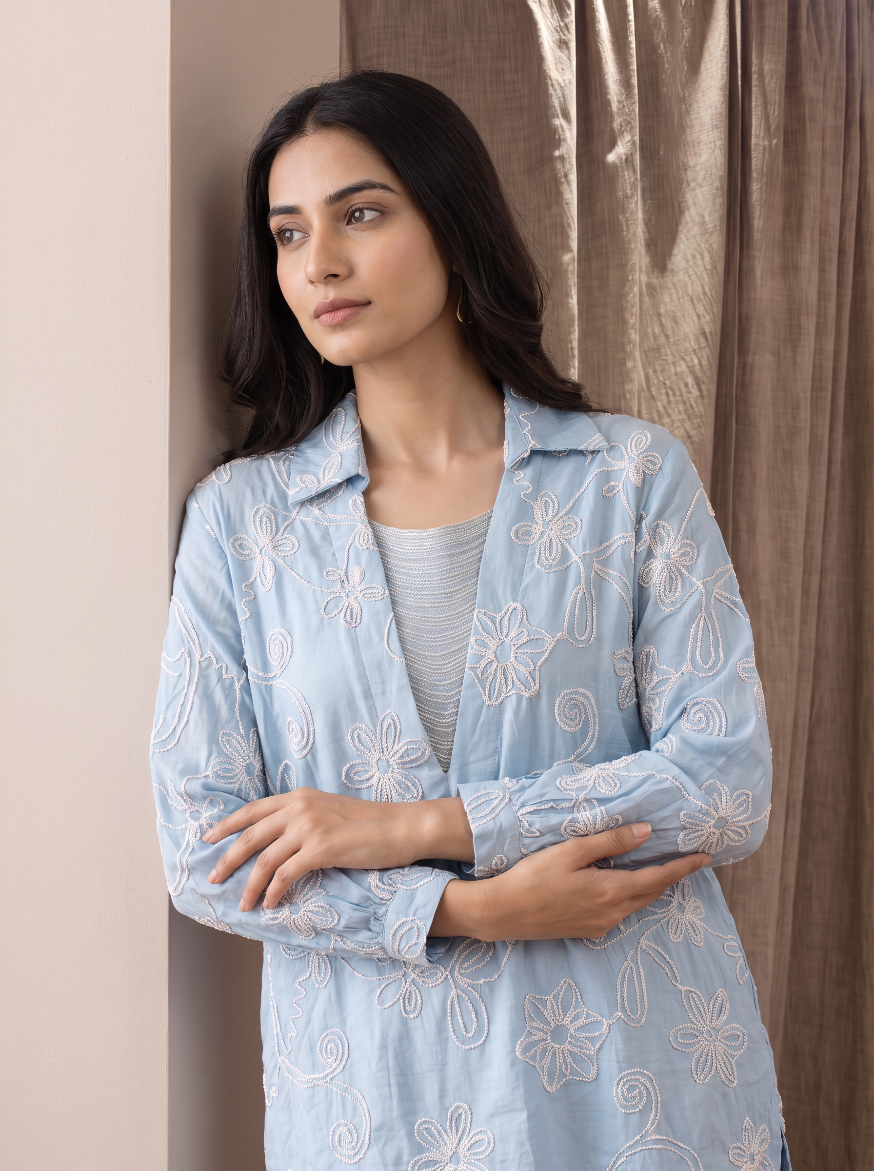 Chanderi Jewel Shirt