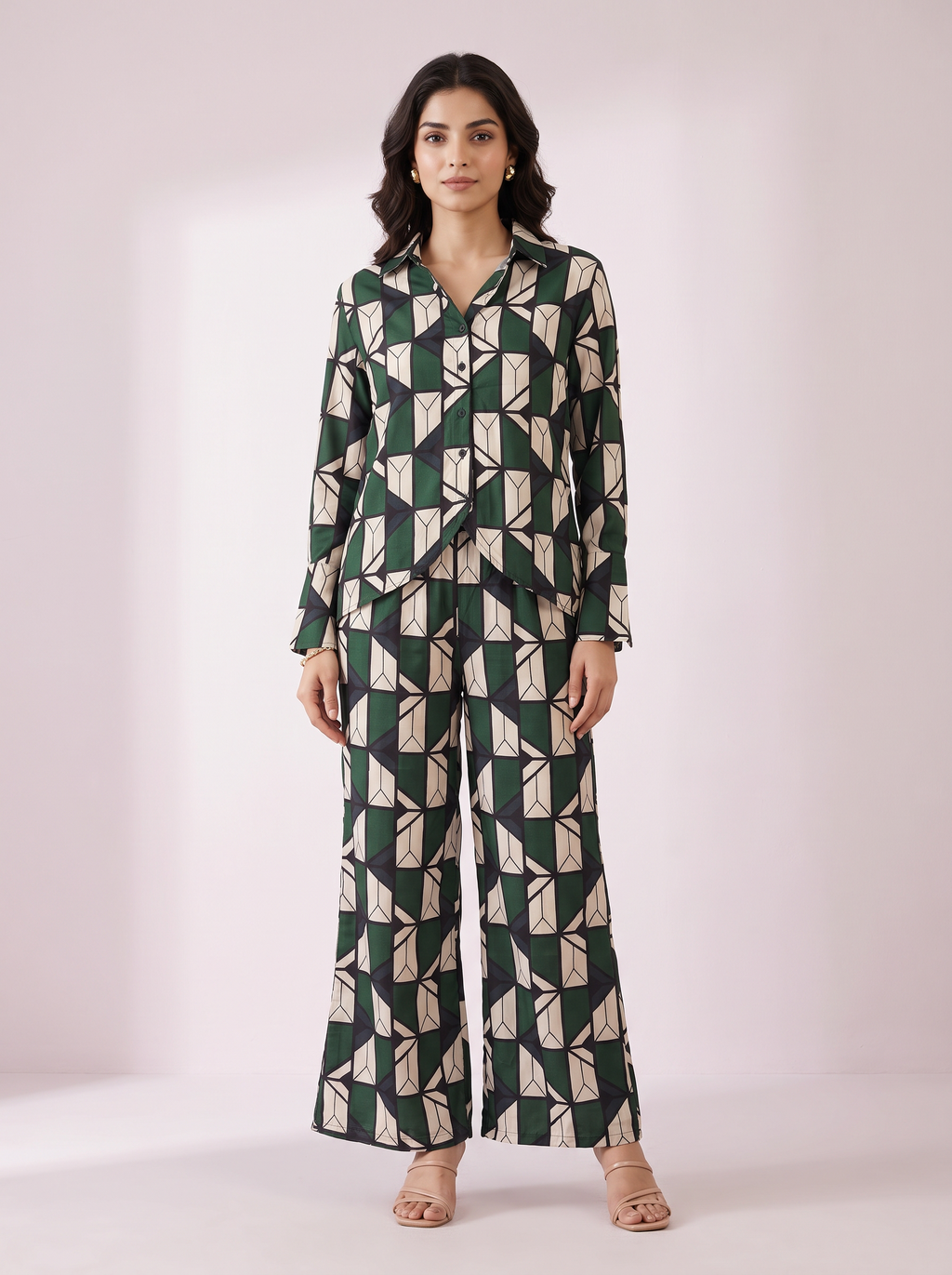 The Mosaic Prism Satin Co-ord Set