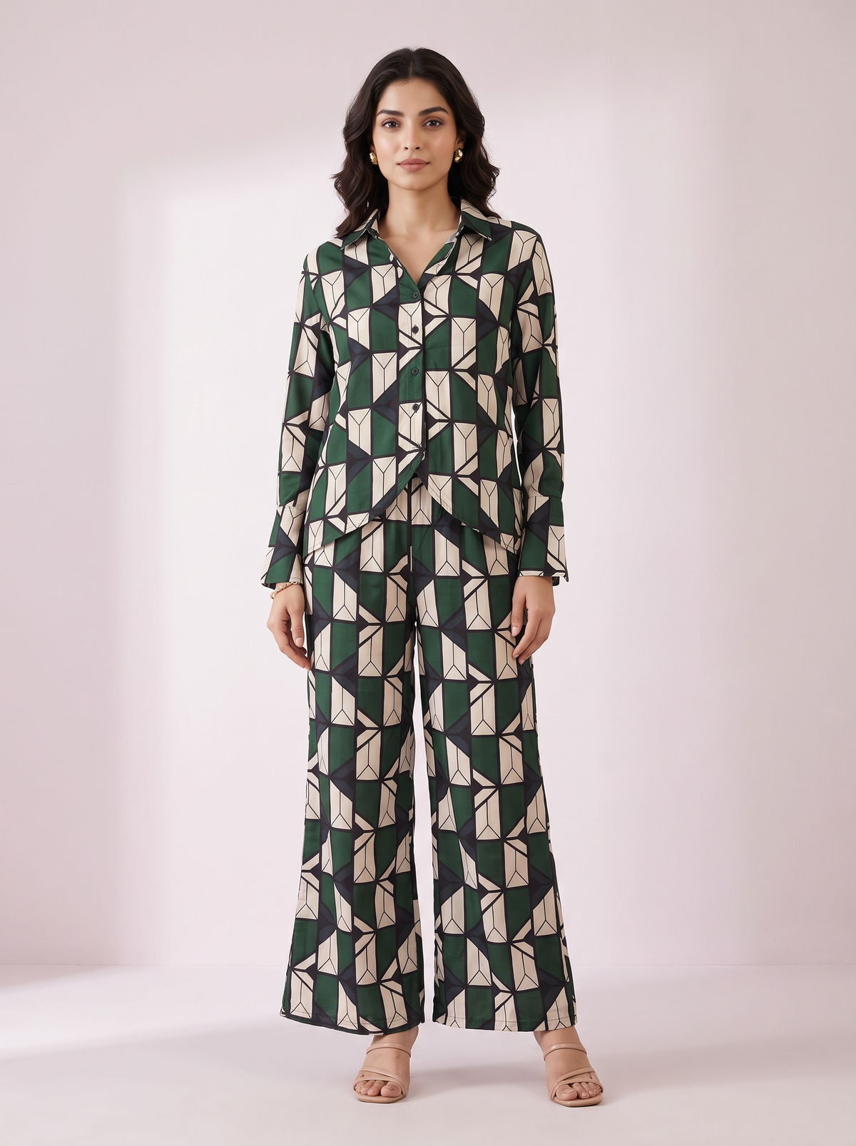 The Mosaic Prism Satin Co-ord Set