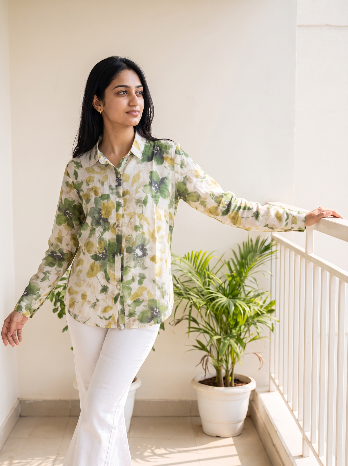 Floral Linen Shirt