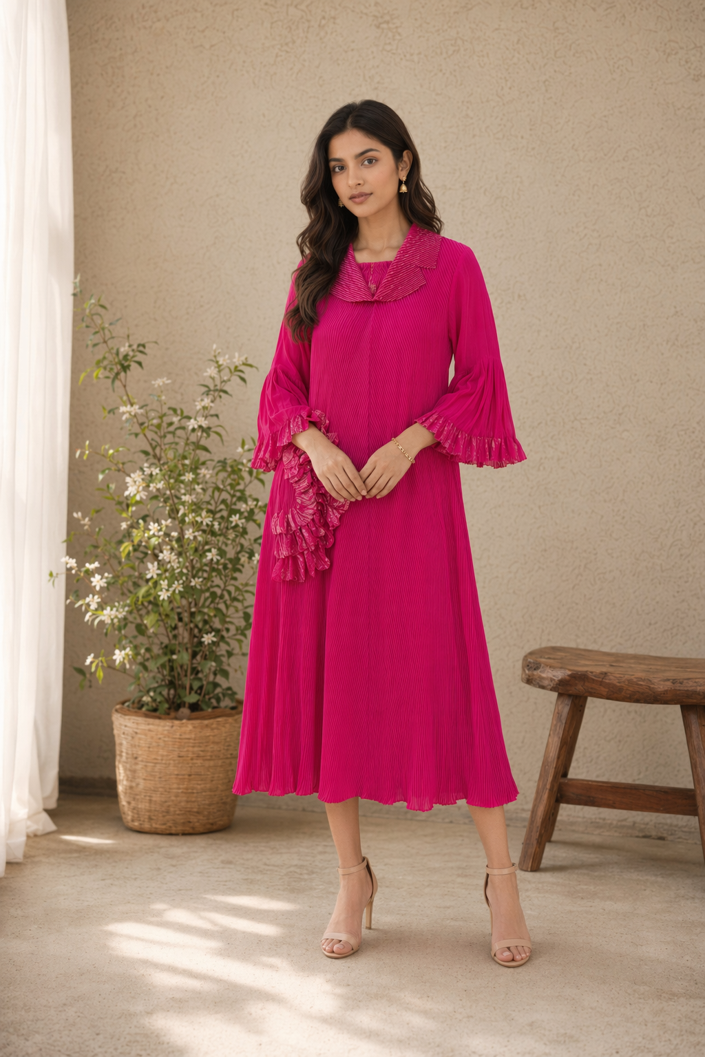 Ziya Pleated Dress