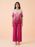 The Magenta Aurora Pleated Co-ord Set