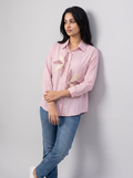 Embellished Linen khadi shirt