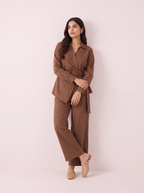 Striped Linen Set