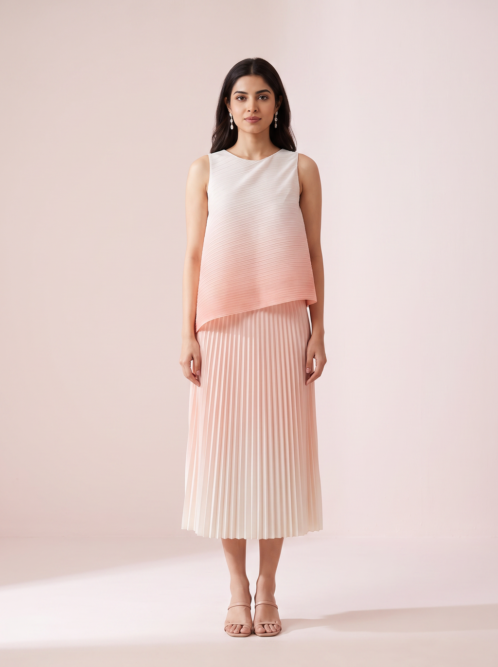 Ombré Pleated set