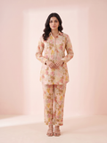 Blush Tropic Floral Printed Co-Ord Set