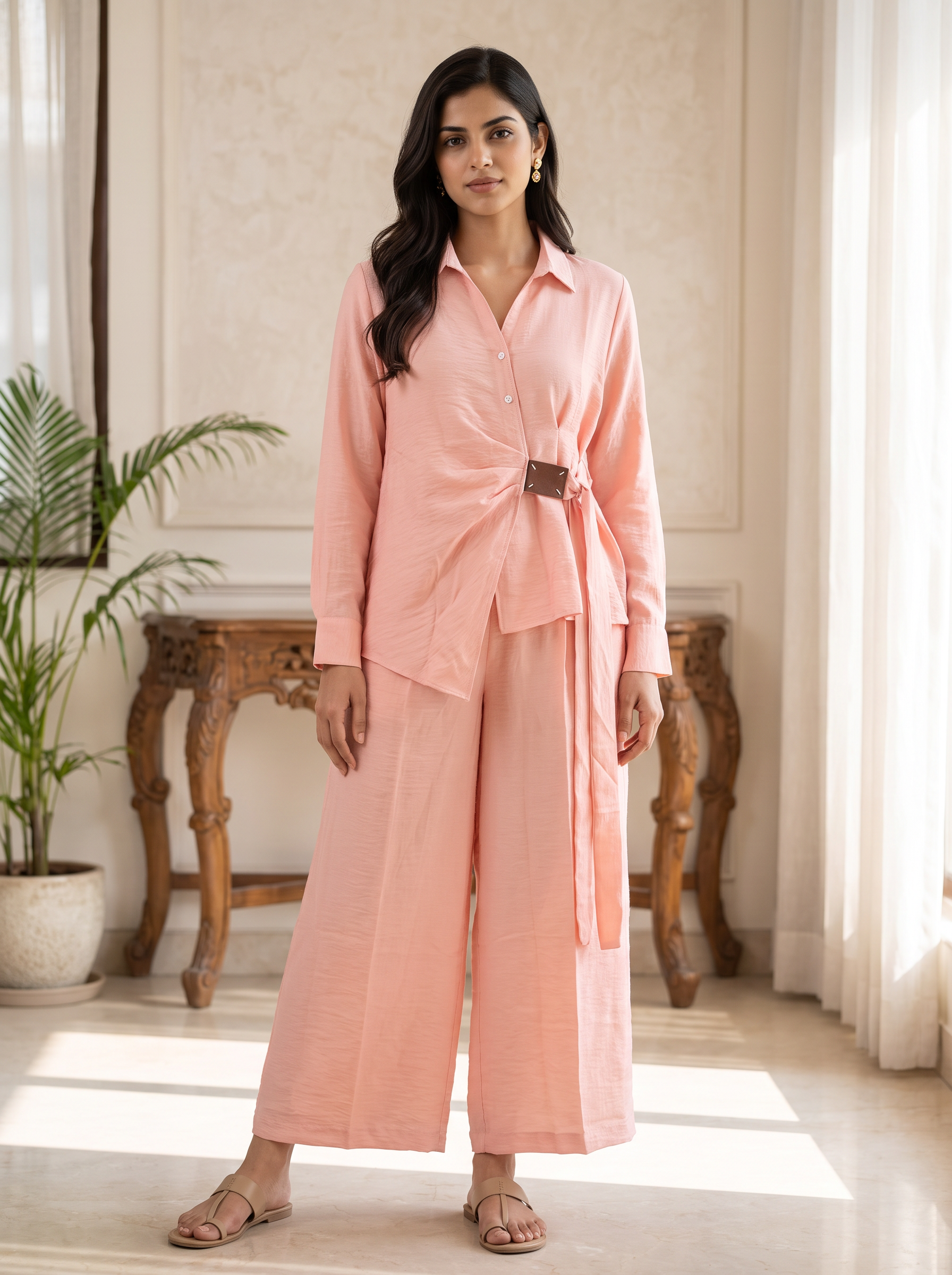 Blush Tie Co-ord Set