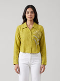 Blush Bloom Embroidered Shirt