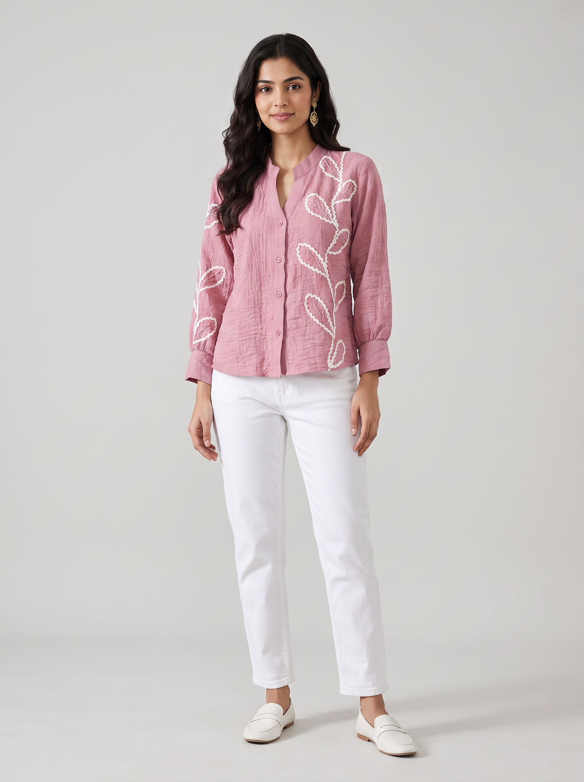 Embroidered Mandari shirt